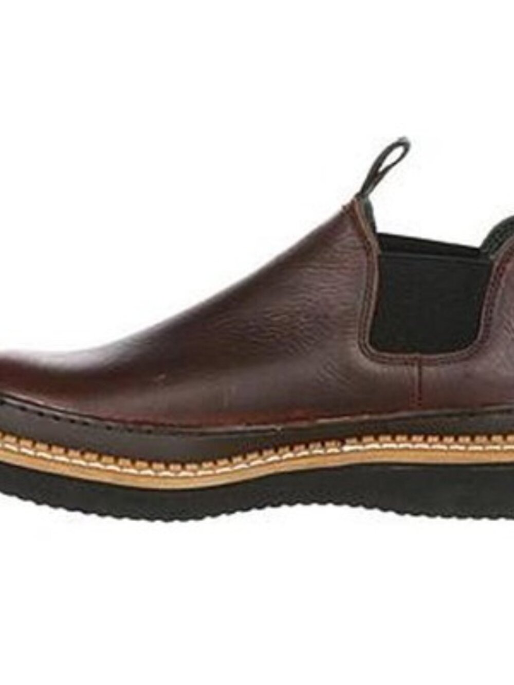 Georgia Giant Wedge Romeo Work Shoe, size 9.5 US mens, color brown.